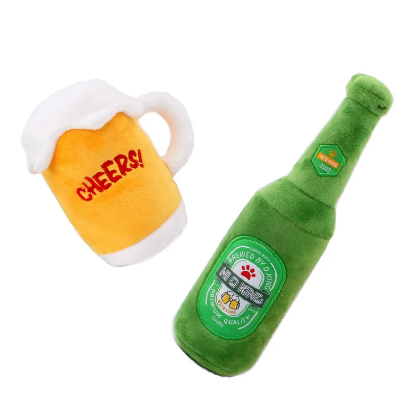 Wine Beer Spirits - Simulation Plush Stuffed Pet Dog Toy