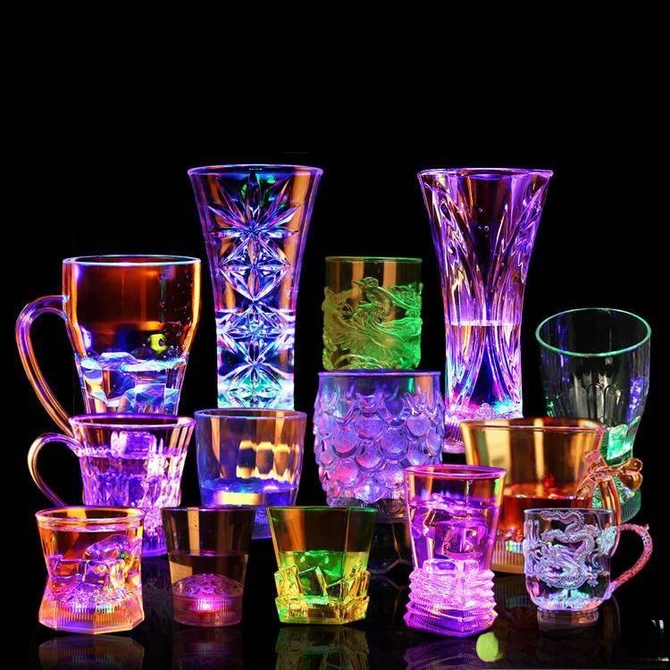Wine Beer Brand - Luminous Romantic Love Glass Cup Drinking