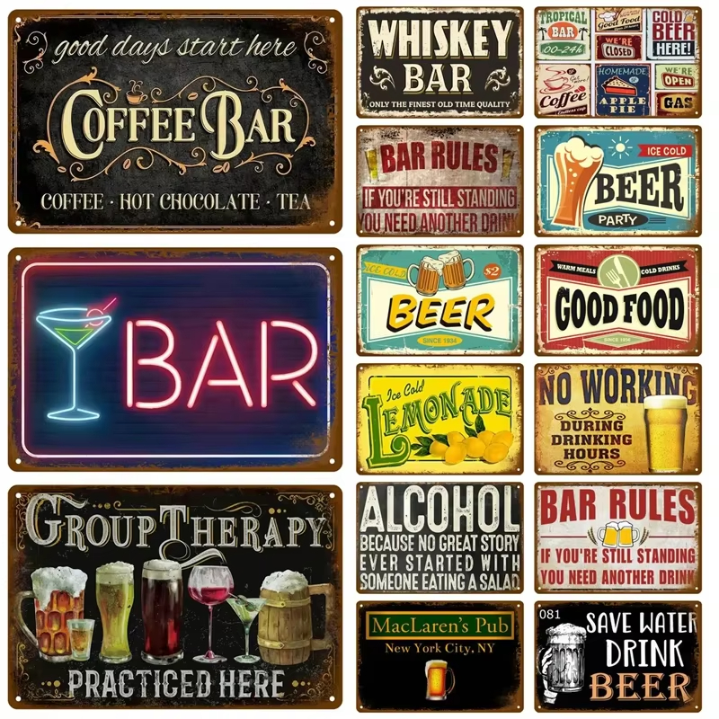 Metal Sign Whiskey Wine Alcoho - đánh giá và giá Wine Beer Brand