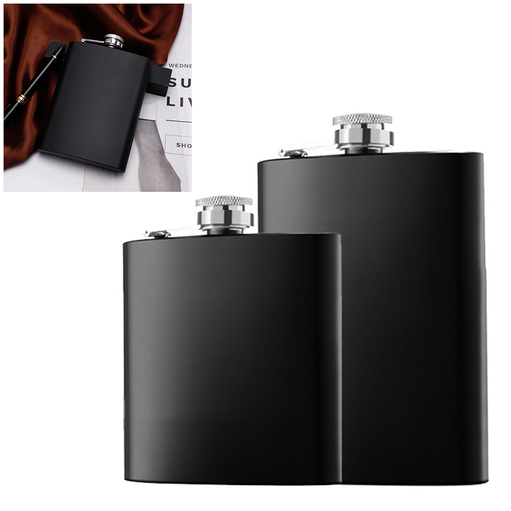 6/8oz Black Hip Flask Stainles - đánh giá và giá Wine Beer Spirits
