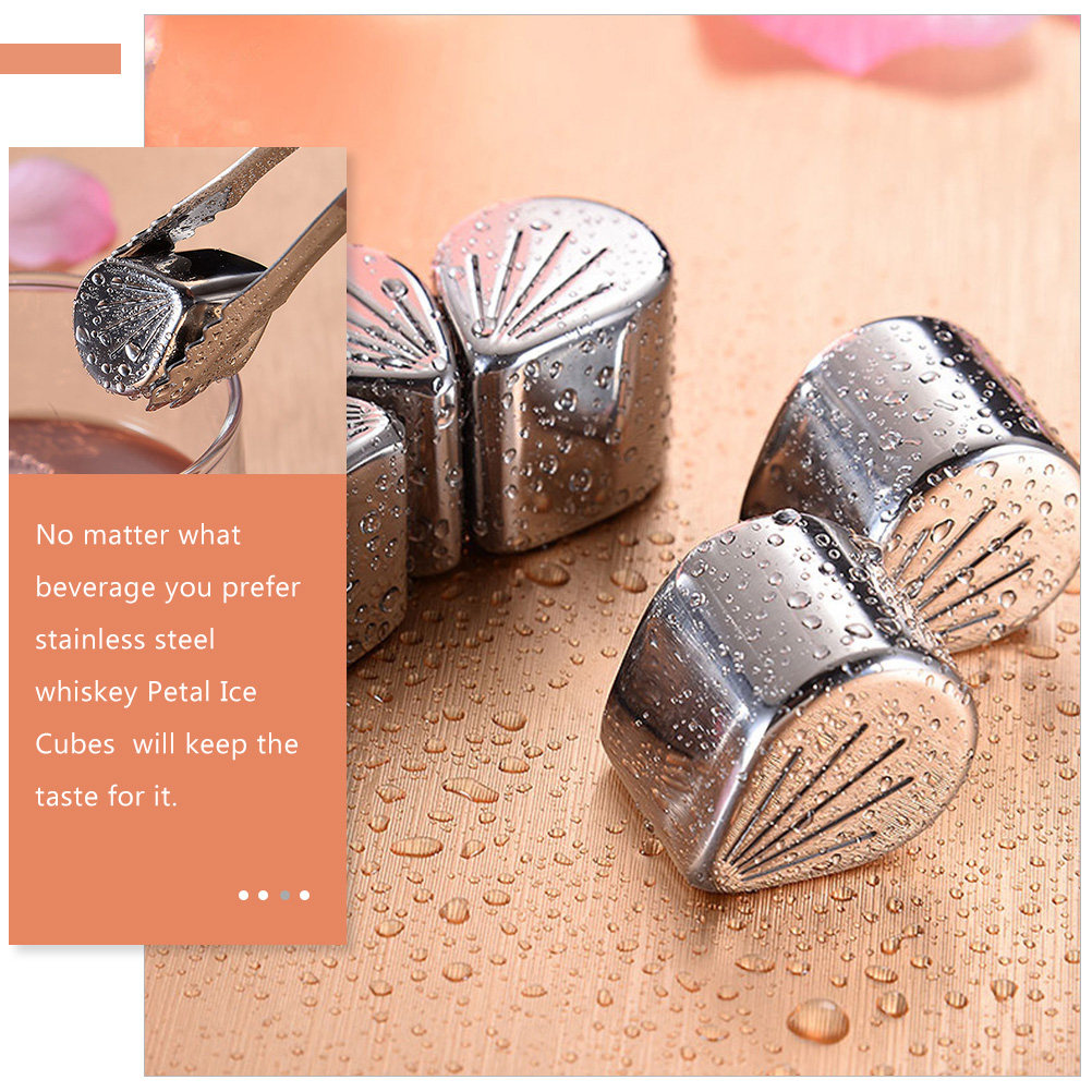 5Pcs Stainless Steel Petal Ice - đánh giá và giá Beer Wine Gin