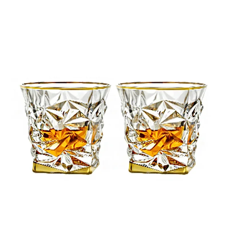 Crystal glass gold-painted whi - đánh giá và giá Wine Beer Pairing