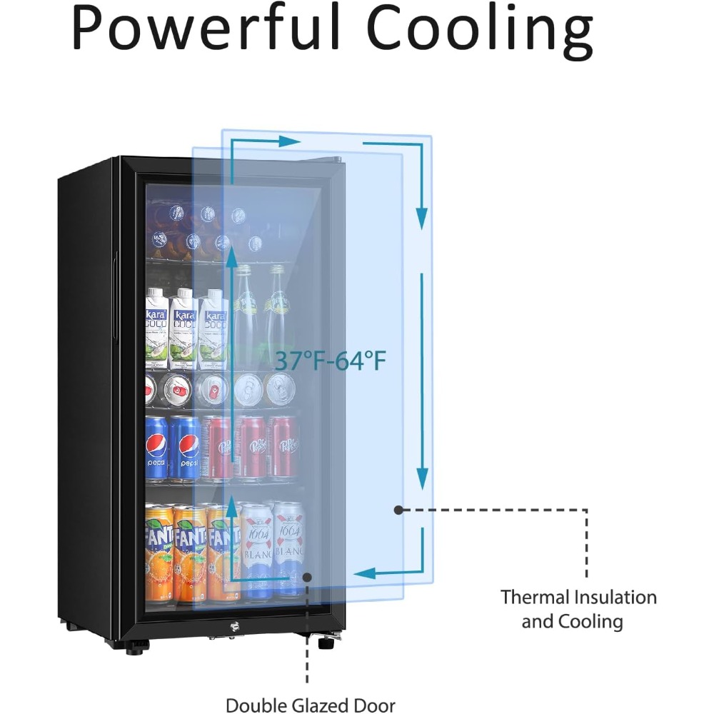 Beverage Refrigerator, Three P - đánh giá và giá Wine Beer Mini Fridge