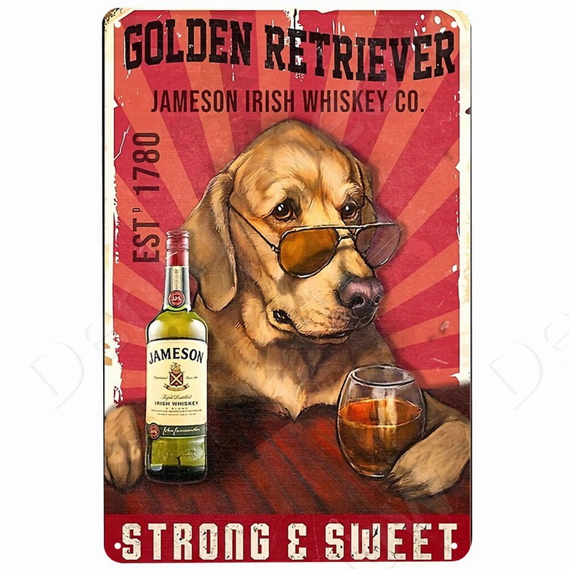 Cats and Wine Vintage Metal Si - đánh giá và giá Beer Wine Gin