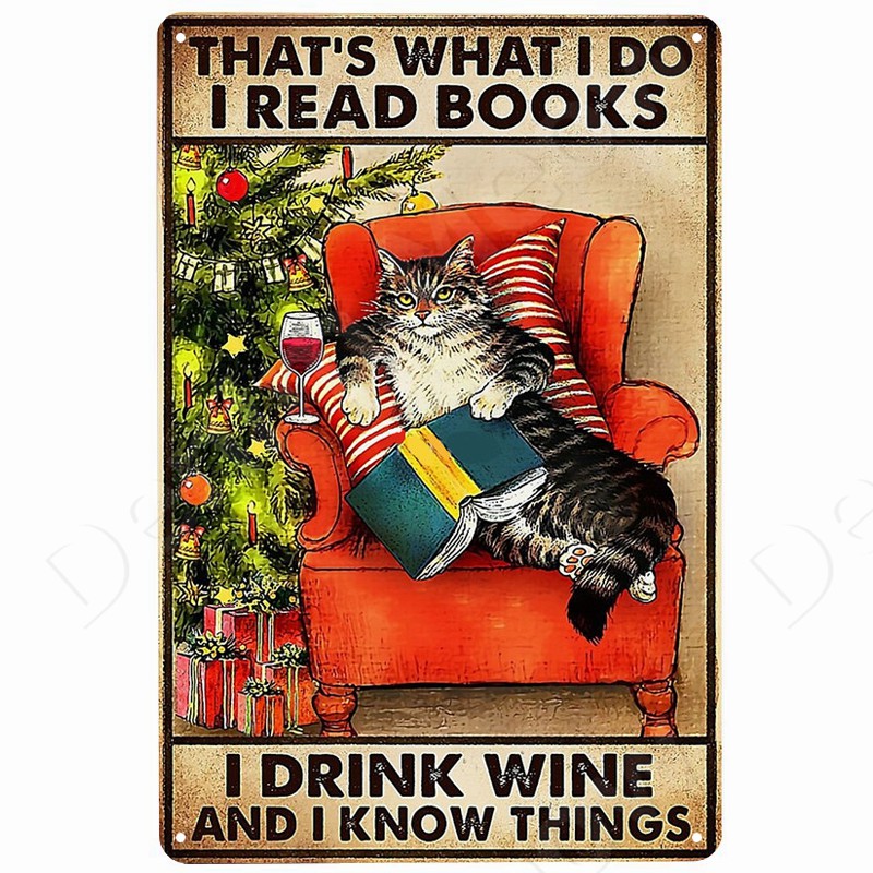 Cats and Wine Vintage Metal Si - đánh giá và giá Beer Wine Gin