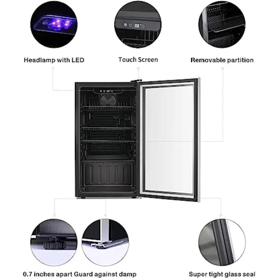 26 Bottle 130 Can Wine Cooler/ - đánh giá và giá Wine Beer Mini Fridge