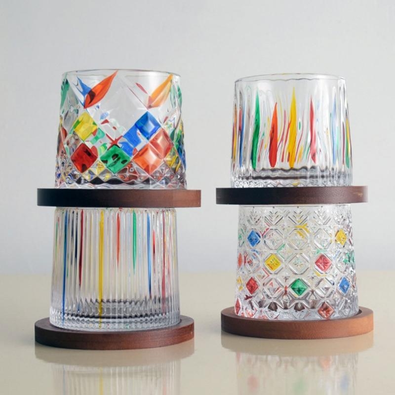 Rotatable Tumbler Glass Cup wi - đánh giá và giá Wine Beer Best