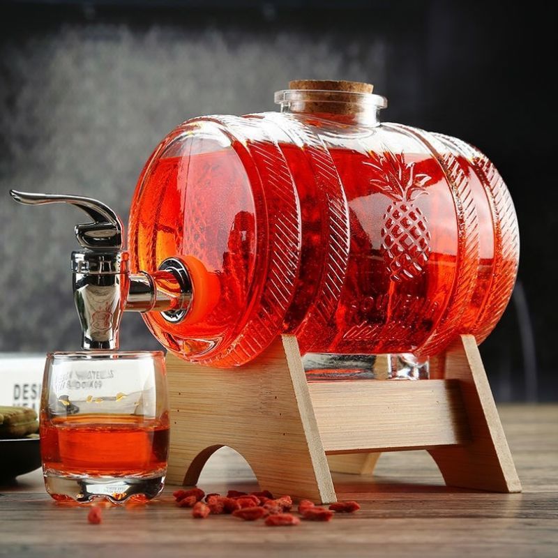 1L Glass Whiskey Barrel Wine B - đánh giá và giá Wine Beer Spirits
